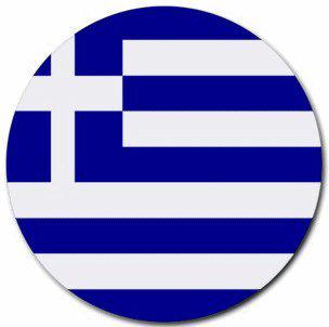 greece flag round